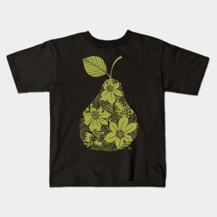 Flower Pear Silhouette Kids T-Shirt